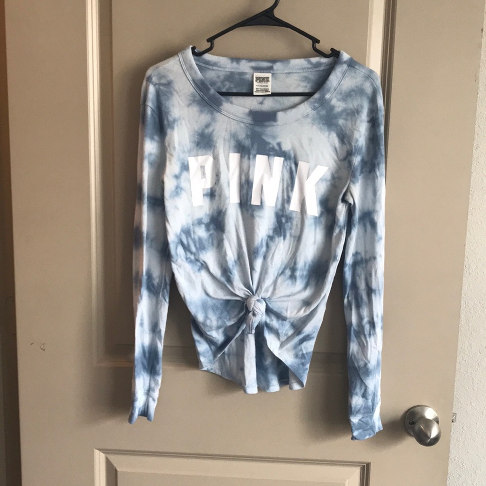Pink long sleeve fitted tee